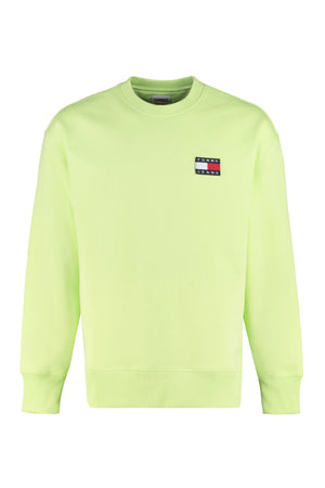 Cotton crew-neck sweatshirt-0